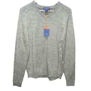 Tommy Bahama Men’s Reversible Gran Rey Flip V-Neck Sweater - L NWT